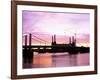 Dawn Over Battersea Power Station and Chelsea Bridge, London, England, United Kingdom-Nick Wood-Framed Photographic Print