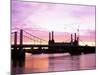 Dawn Over Battersea Power Station and Chelsea Bridge, London, England, United Kingdom-Nick Wood-Mounted Photographic Print