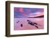 Dawn over beach near Horgabost, Isle of Harris, Scotland-null-Framed Photographic Print