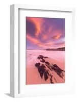 Dawn over beach near Horgabost, Isle of Harris, Scotland-null-Framed Photographic Print