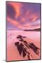 Dawn over beach near Horgabost, Isle of Harris, Scotland-null-Mounted Photographic Print