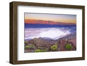 Dawn over Death Valley from Dante's View, Death Valley National Park, California, USA-Russ Bishop-Framed Photographic Print