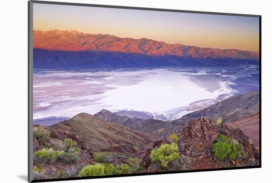 Dawn over Death Valley from Dante's View, Death Valley National Park, California, USA-Russ Bishop-Mounted Photographic Print