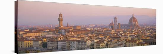 Dawn Over Florence Showing the Duomo and Uffizi, Tuscany, Italy-Lee Frost-Stretched Canvas