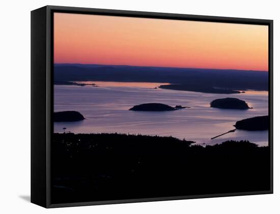 Dawn over Frenchman Bay, Acadia National Park, Maine, USA-Jerry & Marcy Monkman-Framed Stretched Canvas