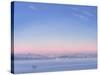 Dawn over Lake Piccola-Derek Hare-Stretched Canvas