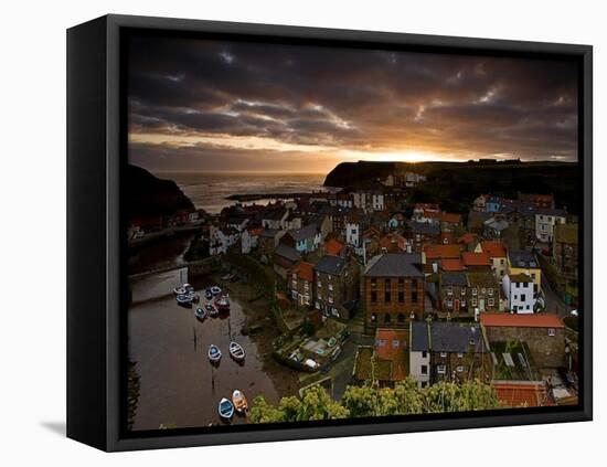 Dawn over Staithes-Doug Chinnery-Framed Stretched Canvas