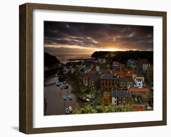 Dawn over Staithes-Doug Chinnery-Framed Photographic Print