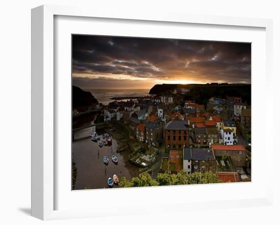 Dawn over Staithes-Doug Chinnery-Framed Photographic Print