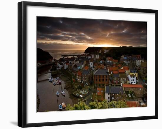 Dawn over Staithes-Doug Chinnery-Framed Photographic Print