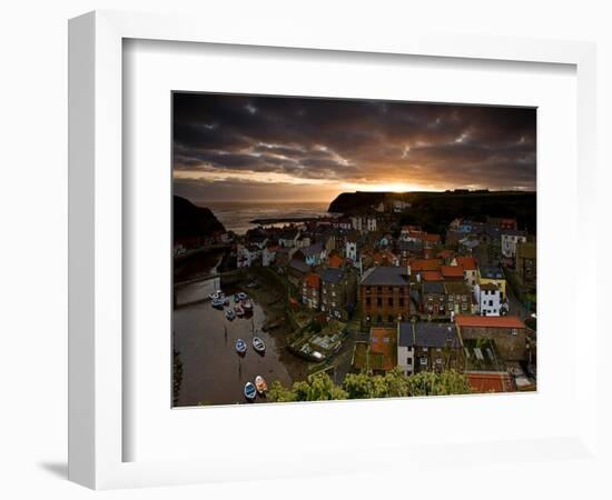 Dawn over Staithes-Doug Chinnery-Framed Photographic Print