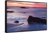 Dawn over the Atlantic Ocean in Rye, New Hampshire. Wallis Sands SP-Jerry & Marcy Monkman-Framed Stretched Canvas