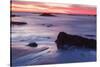 Dawn over the Atlantic Ocean in Rye, New Hampshire. Wallis Sands SP-Jerry & Marcy Monkman-Stretched Canvas