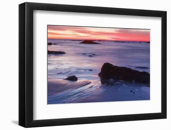 Dawn over the Atlantic Ocean in Rye, New Hampshire. Wallis Sands SP-Jerry & Marcy Monkman-Framed Photographic Print