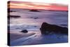 Dawn over the Atlantic Ocean in Rye, New Hampshire. Wallis Sands SP-Jerry & Marcy Monkman-Stretched Canvas