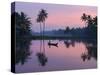 Dawn over the Backwaters, Near Alappuzha (Alleppey), Kerala, India, Asia-Stuart Black-Stretched Canvas