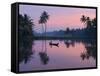 Dawn over the Backwaters, Near Alappuzha (Alleppey), Kerala, India, Asia-Stuart Black-Framed Stretched Canvas