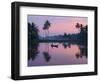 Dawn over the Backwaters, Near Alappuzha (Alleppey), Kerala, India, Asia-Stuart Black-Framed Photographic Print