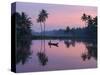 Dawn over the Backwaters, Near Alappuzha (Alleppey), Kerala, India, Asia-Stuart Black-Stretched Canvas