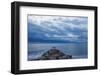 Dawn over the Breakwater at Wallis Sands SP in Rye, New Hampshire-Jerry & Marcy Monkman-Framed Photographic Print