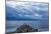 Dawn over the Breakwater at Wallis Sands SP in Rye, New Hampshire-Jerry & Marcy Monkman-Mounted Photographic Print