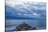 Dawn over the Breakwater at Wallis Sands SP in Rye, New Hampshire-Jerry & Marcy Monkman-Stretched Canvas