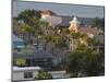 Dawn Over the Commercial District, Fort Myers Beach, Florida-Walter Bibikow-Mounted Photographic Print
