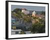 Dawn Over the Commercial District, Fort Myers Beach, Florida-Walter Bibikow-Framed Photographic Print