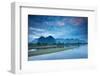 Dawn over the mountains and Nam Song River, Laos-David Noton-Framed Photographic Print