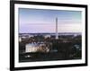 Dawn over the White House, Washington Monument, and Jefferson Memorial, Washington, D.C.-Carol Highsmith-Framed Art Print