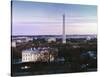 Dawn over the White House, Washington Monument, and Jefferson Memorial, Washington, D.C.-Carol Highsmith-Stretched Canvas