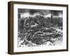 Dawn Rising on Muddy, Horrific Battlefield of Passchendaele as Soldiers Tend to the Dead During WWI-null-Framed Photographic Print