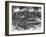 Dawn Rising on Muddy, Horrific Battlefield of Passchendaele as Soldiers Tend to the Dead During WWI-null-Framed Photographic Print