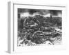 Dawn Rising on Muddy, Horrific Battlefield of Passchendaele as Soldiers Tend to the Dead During WWI-null-Framed Photographic Print