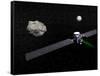 Dawn Robotic Spacecraft Orbiting Ceres and Vesta-null-Framed Stretched Canvas