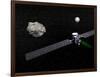 Dawn Robotic Spacecraft Orbiting Ceres and Vesta-null-Framed Art Print