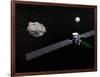 Dawn Robotic Spacecraft Orbiting Ceres and Vesta-null-Framed Art Print