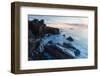 Dawn, Rocks, and Surf. Wallis Sands State Park, Rye, New Hampshire-Jerry & Marcy Monkman-Framed Photographic Print