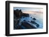 Dawn, Rocks, and Surf. Wallis Sands State Park, Rye, New Hampshire-Jerry & Marcy Monkman-Framed Photographic Print