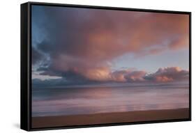 Dawn Sky over Carbis Bay Beach Looking to Godrevy Point-Mark Doherty-Framed Stretched Canvas