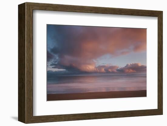 Dawn Sky over Carbis Bay Beach Looking to Godrevy Point-Mark Doherty-Framed Photographic Print