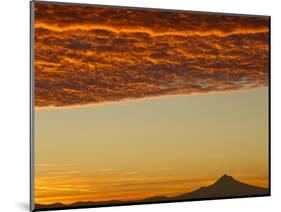 Dawn Sky over Mt. Hood, Oregon, USA-William Sutton-Mounted Photographic Print