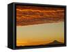 Dawn Sky over Mt. Hood, Oregon, USA-William Sutton-Framed Stretched Canvas