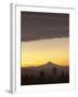 Dawn Sky over Portland and Mt. Hood, Oregon, USA-William Sutton-Framed Photographic Print