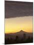 Dawn Sky over Portland and Mt. Hood, Oregon, USA-William Sutton-Mounted Photographic Print