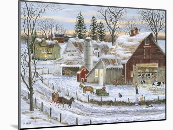 Dawn-T-Dusk Farm-Bob Fair-Mounted Giclee Print