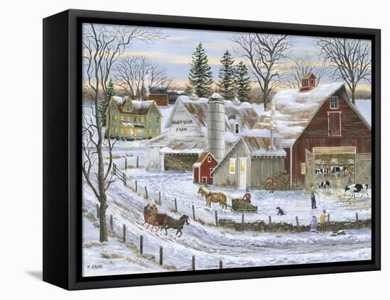 Dawn-T-Dusk Farm-Bob Fair-Framed Stretched Canvas