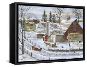 Dawn-T-Dusk Farm-Bob Fair-Framed Stretched Canvas