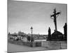 Dawn View of Charles Bridge and Prague Castle, Prague, Czech Republic-Walter Bibikow-Mounted Photographic Print