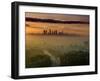 Dawn View of Downtown, Los Angeles, California, USA-Walter Bibikow-Framed Photographic Print